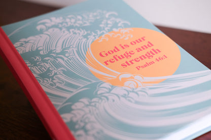 God Is Our Refuge and Strength Christian Notebook – Luxury A5 Hardback Journal | Psalm 46:1