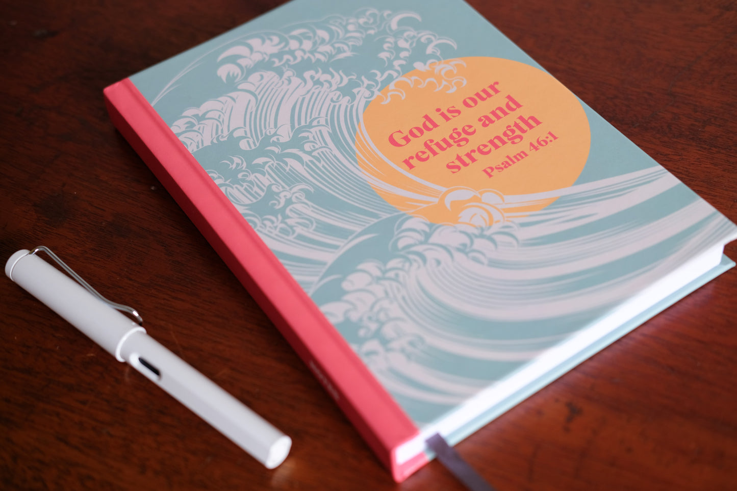 God Is Our Refuge and Strength Christian Notebook – Luxury A5 Hardback Journal | Psalm 46:1