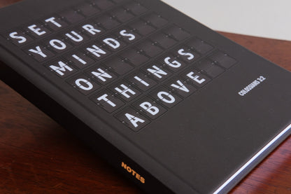 Set Your Minds On Things Above Christian Notebook – Luxury A5 Hardback Journal | Colossians 3:2