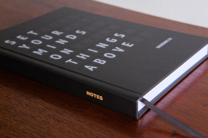 Set Your Minds On Things Above Christian Notebook – Luxury A5 Hardback Journal | Colossians 3:2