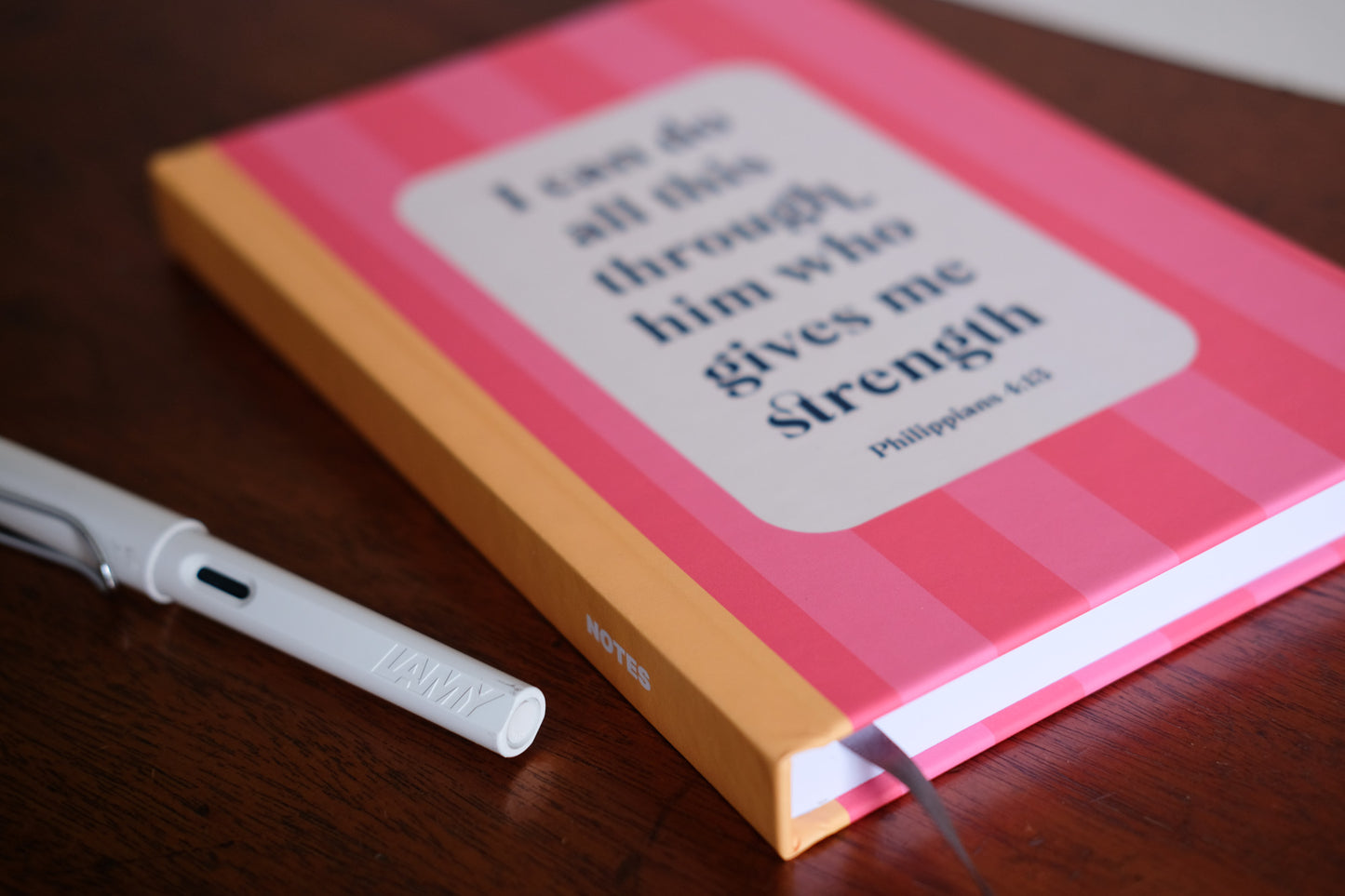Philippians 4:13 Christian Notebook - Premium Hardback Bible Verse Journal - I Can Do All This Through Him Who Gives Me Strength