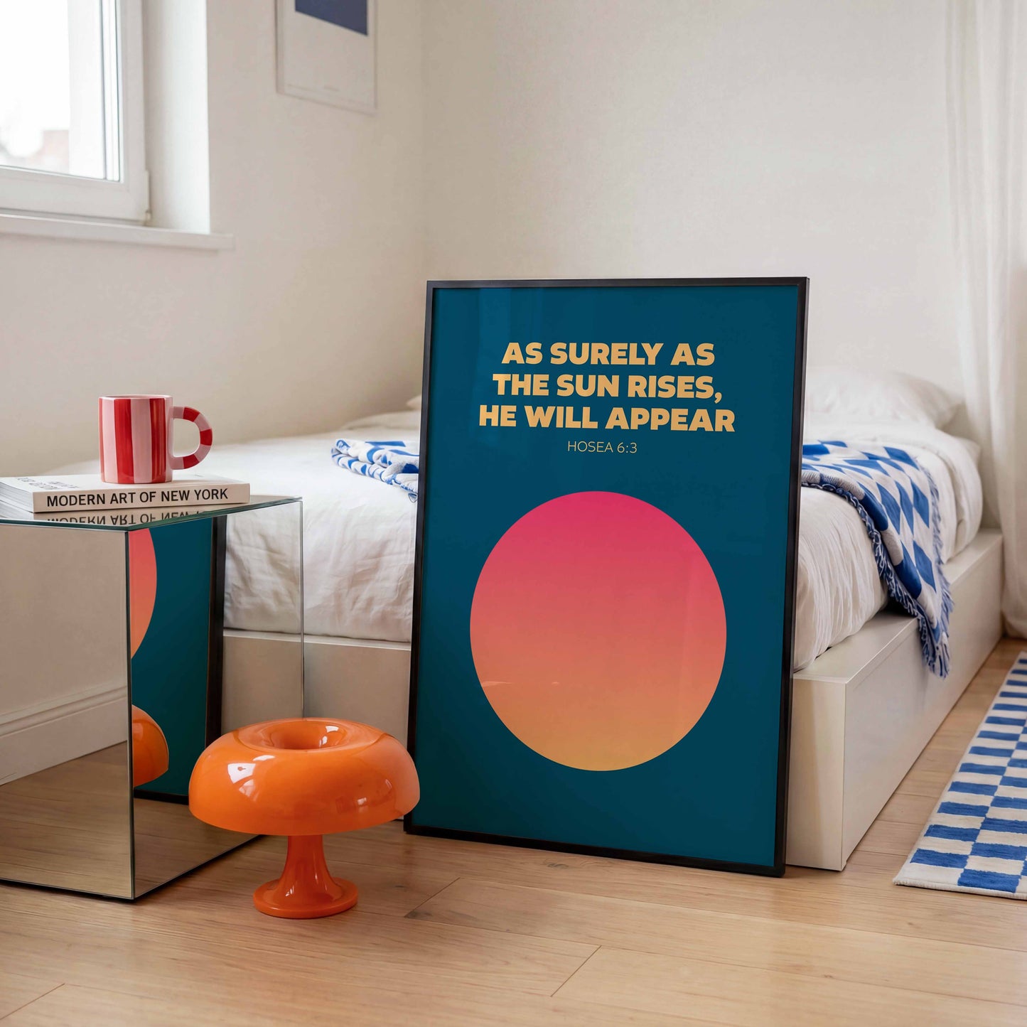 As surely as the sun rises, he will appear. Hosea 6 verse 3 poster