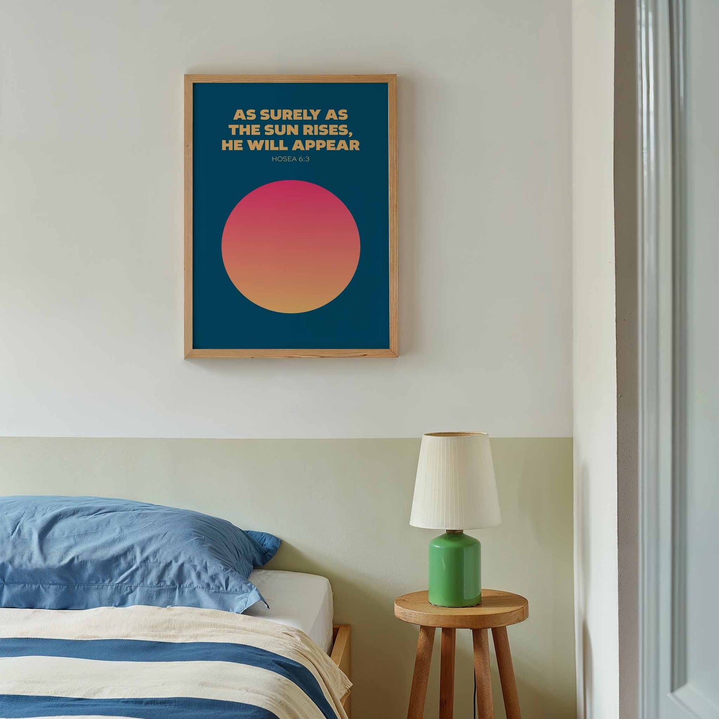 As surely as the sun rises, he will appear. Hosea 6 verse 3 poster
