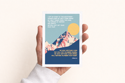 Set of Christian Postcards. 'I lift up my eyes..." - Psalm 121