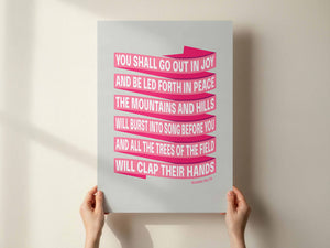 Isaiah 55 verse 12. Grey