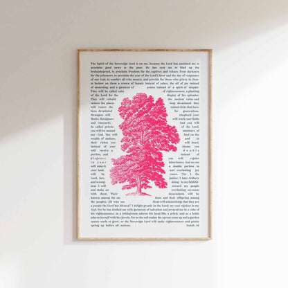 Isaiah 61 poster. Oaks of righteousness.