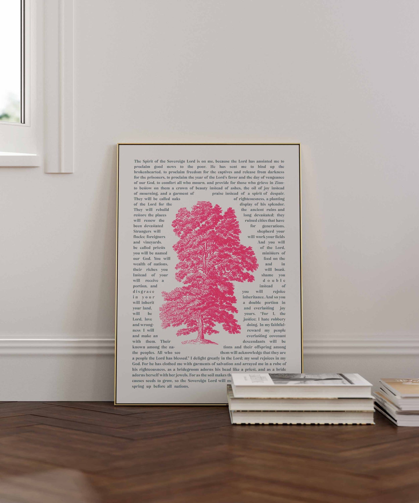 Isaiah 61 poster. Oaks of righteousness.