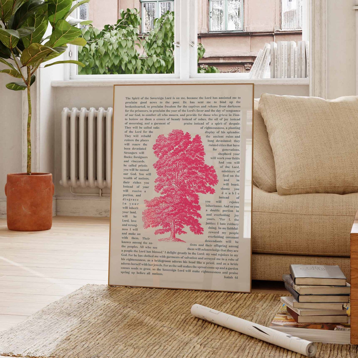 Isaiah 61 poster. Oaks of righteousness.