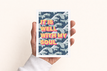 Set of Christian Postcards. 'It is well with my soul."