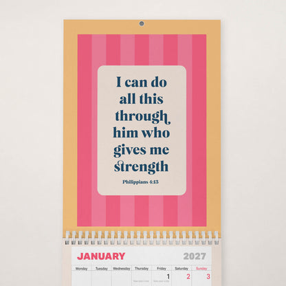 2027 Christian wall calendar