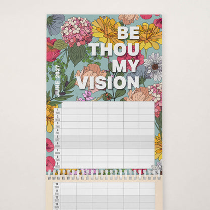 2027 six-column Christian family planner calendar