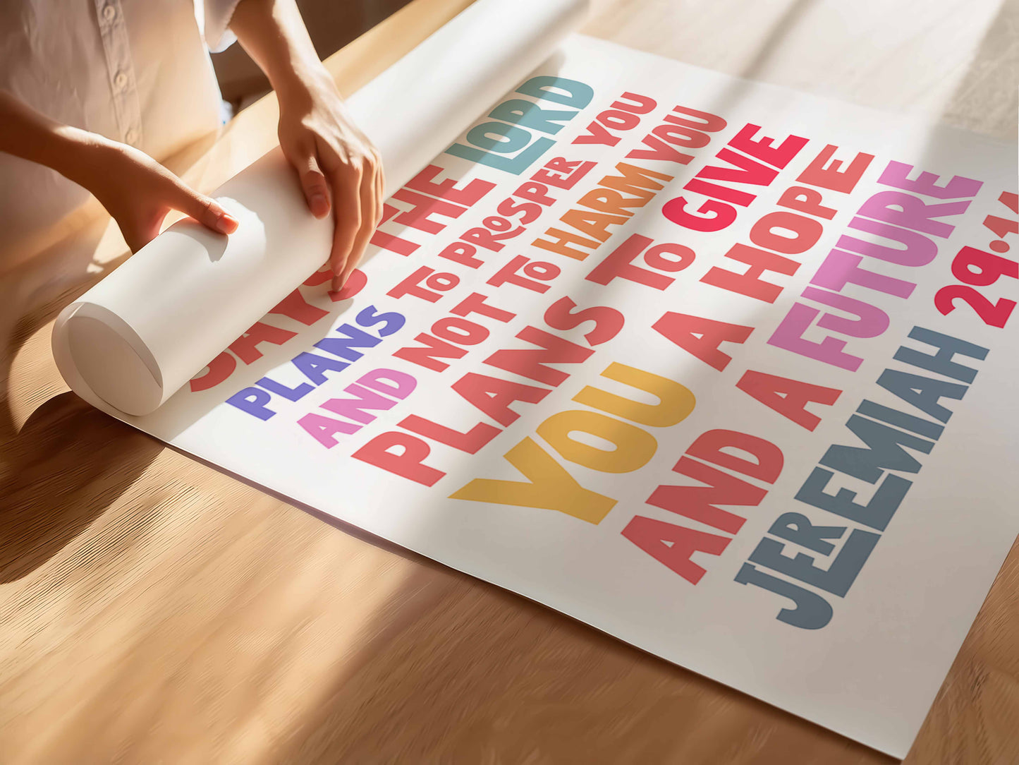 For I know the plans I have for you poster, Jeremiah 29 verse 11.