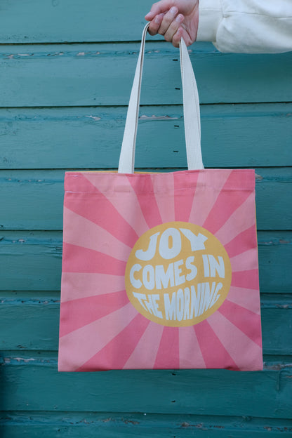 Joy Comes In The Morning tote bag