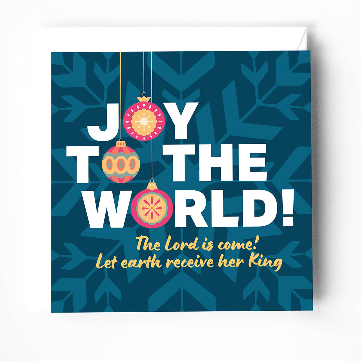 Pack of Christmas cards. Joy to the world