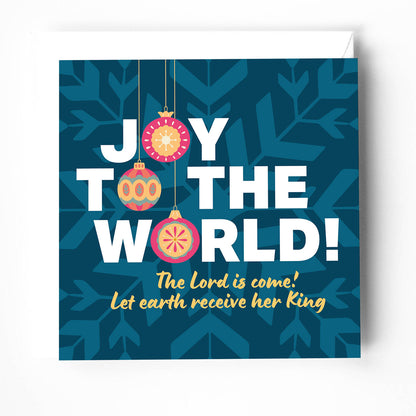 Pack of Christmas cards. Joy to the world