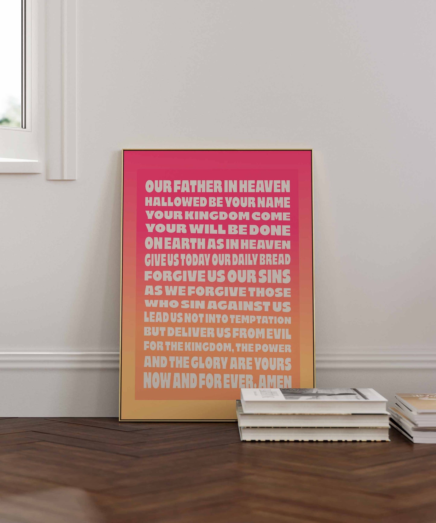 The Lord's Prayer poster.