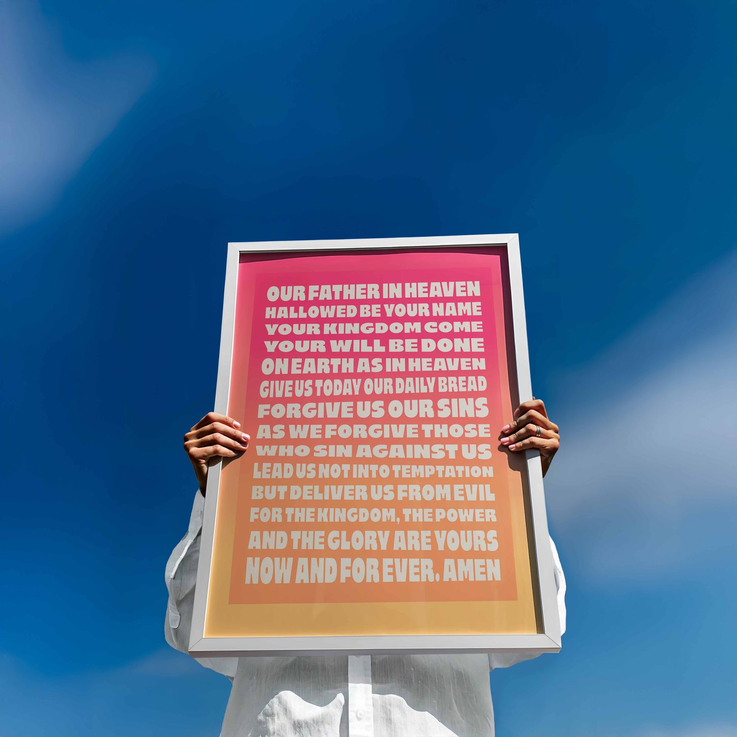 The Lord's Prayer poster.
