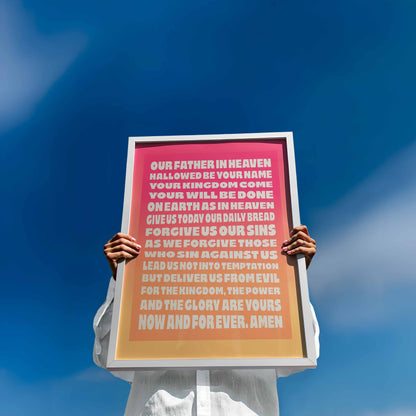The Lord's Prayer poster.