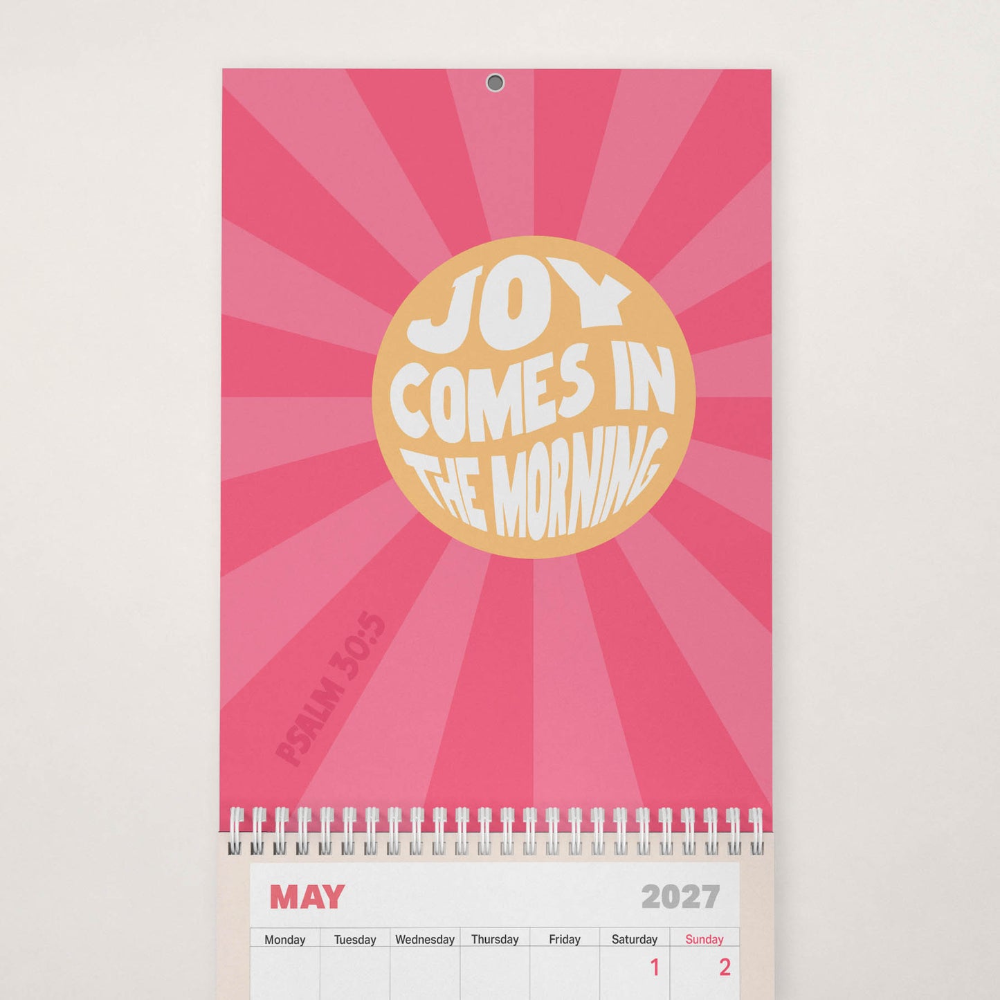 2027 Christian wall calendar