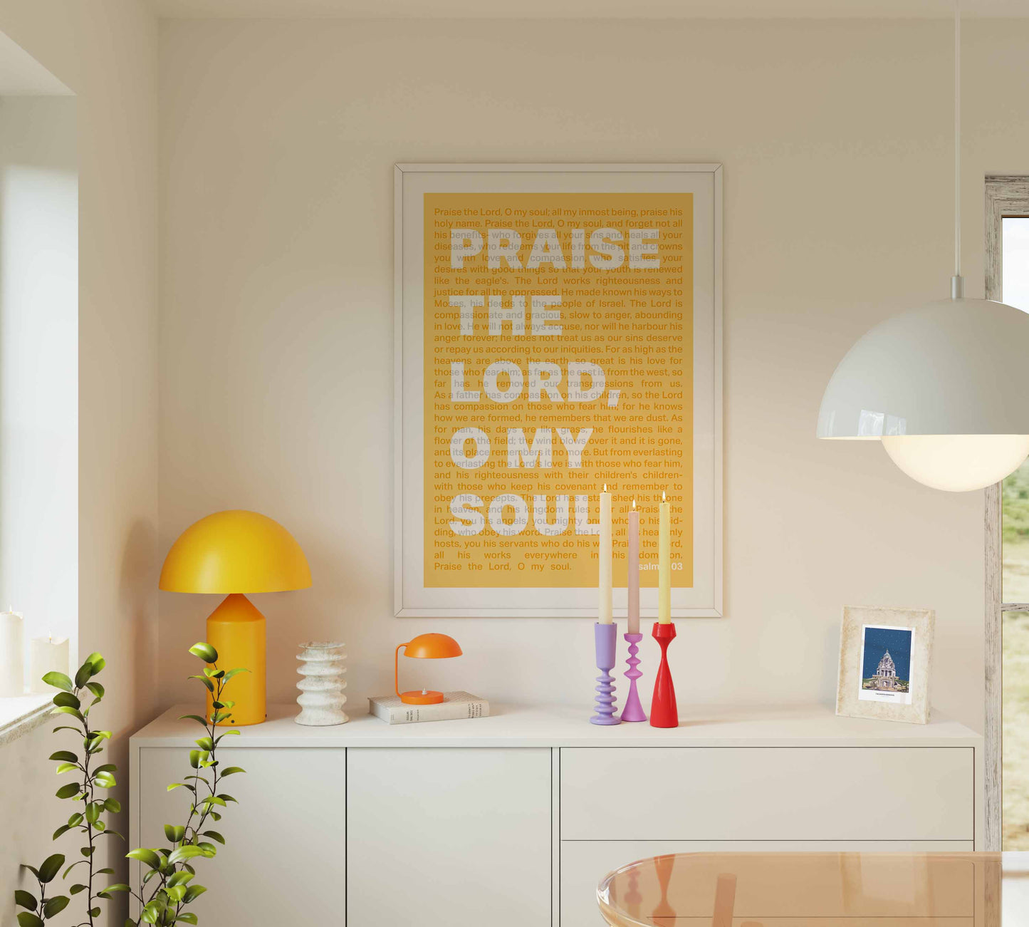 Psalm 103 poster. Praise the Lord, O my soul.