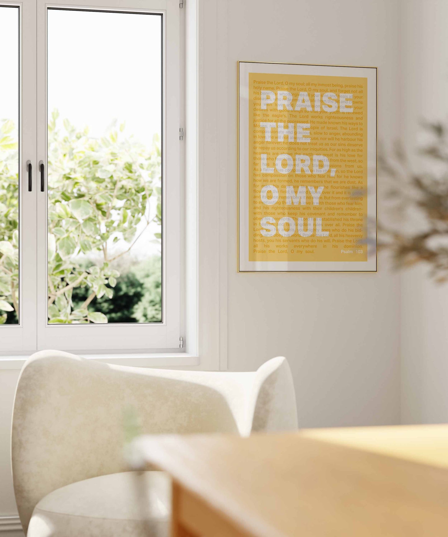 Psalm 103 poster. Praise the Lord, O my soul.