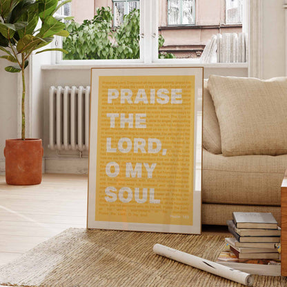 Psalm 103 poster. Praise the Lord, O my soul.