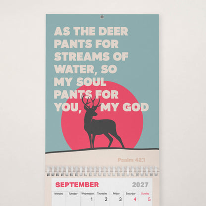 2027 Christian wall calendar