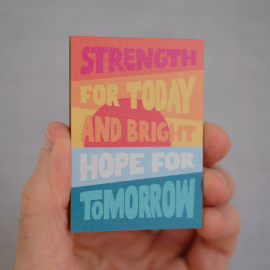 Strength for today Christian magnet
