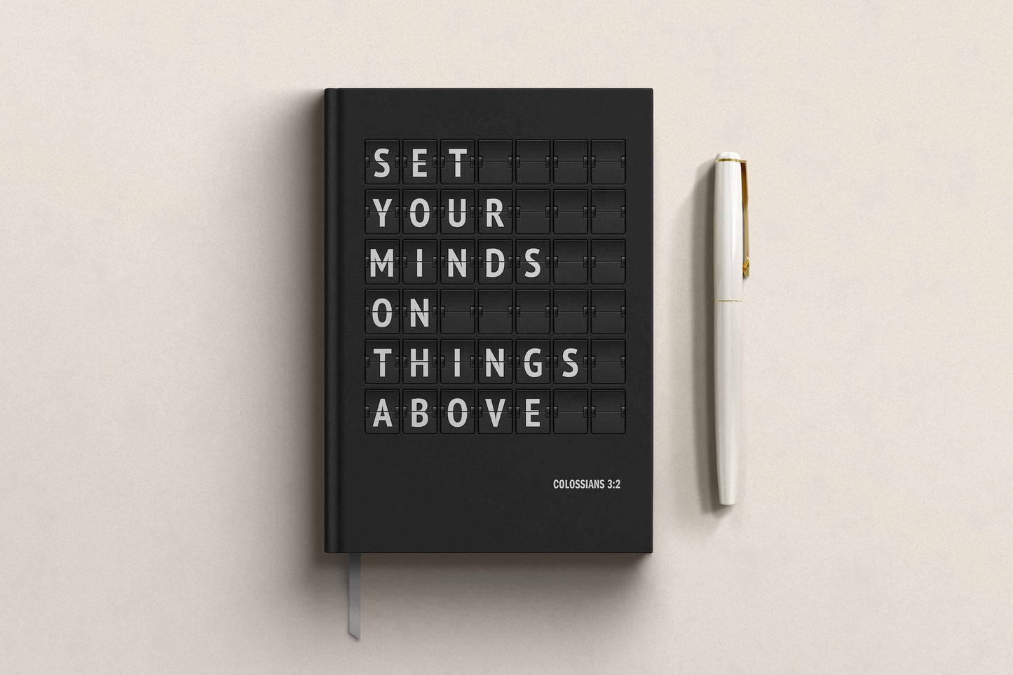 Set Your Minds On Things Above Christian Notebook – Luxury A5 Hardback Journal | Colossians 3:2