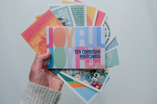 Pack of 10 Christian postcards. SET TWO
