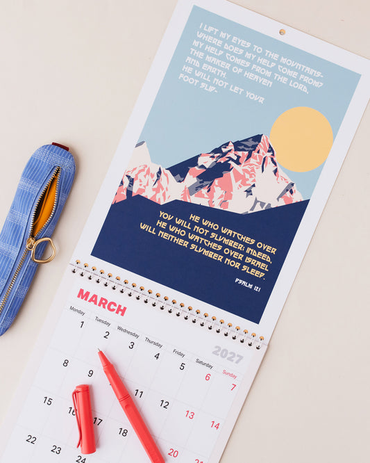 2027 Christian wall calendar