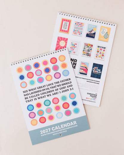 2027 Christian wall calendar