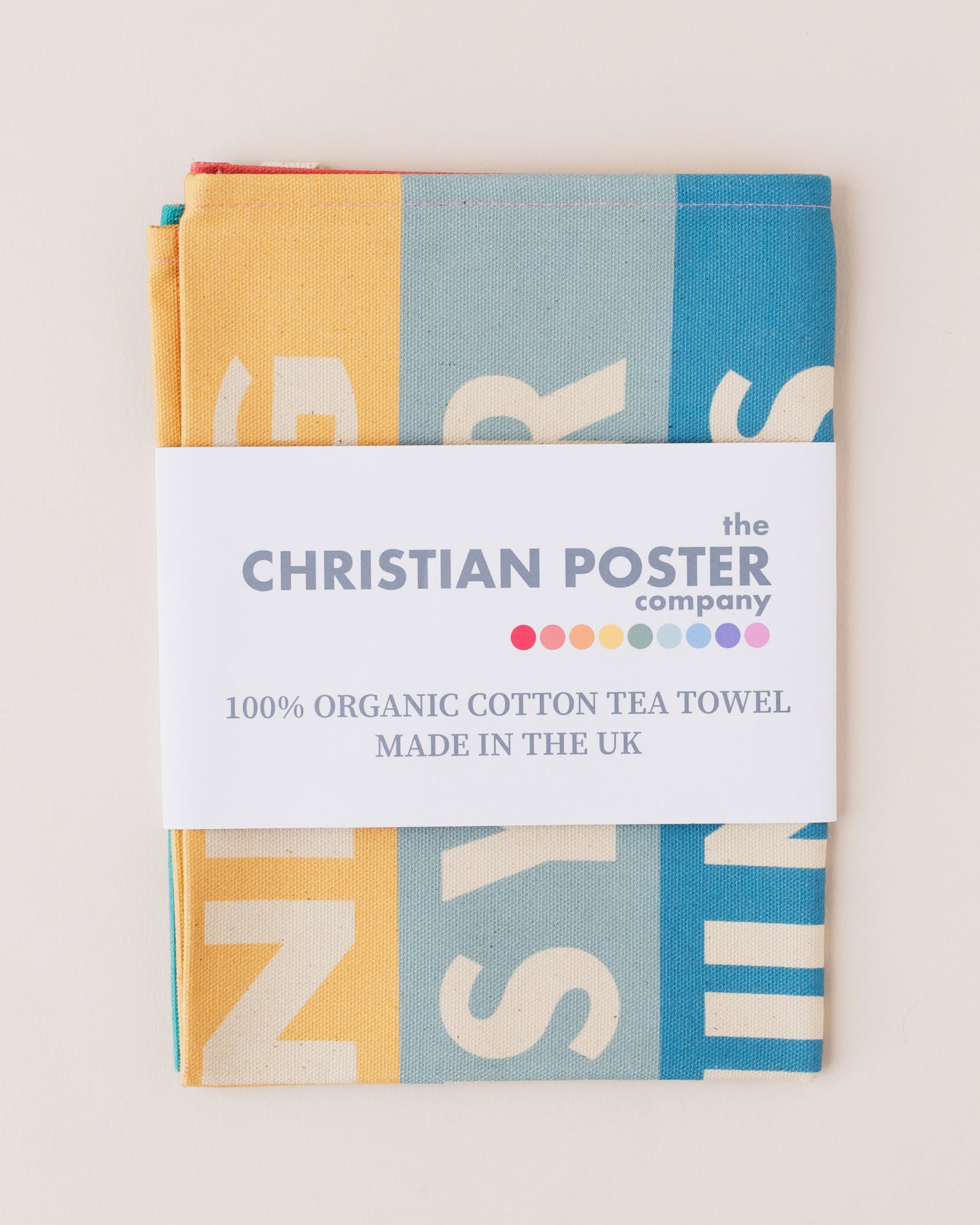 Organic cotton Christian tea towel. Lamentations 3. Great is your faithfulness.