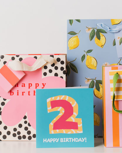 2nd birthday greeting card with bible verse inside