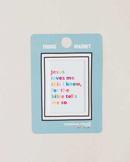 Jesus loves me magnet