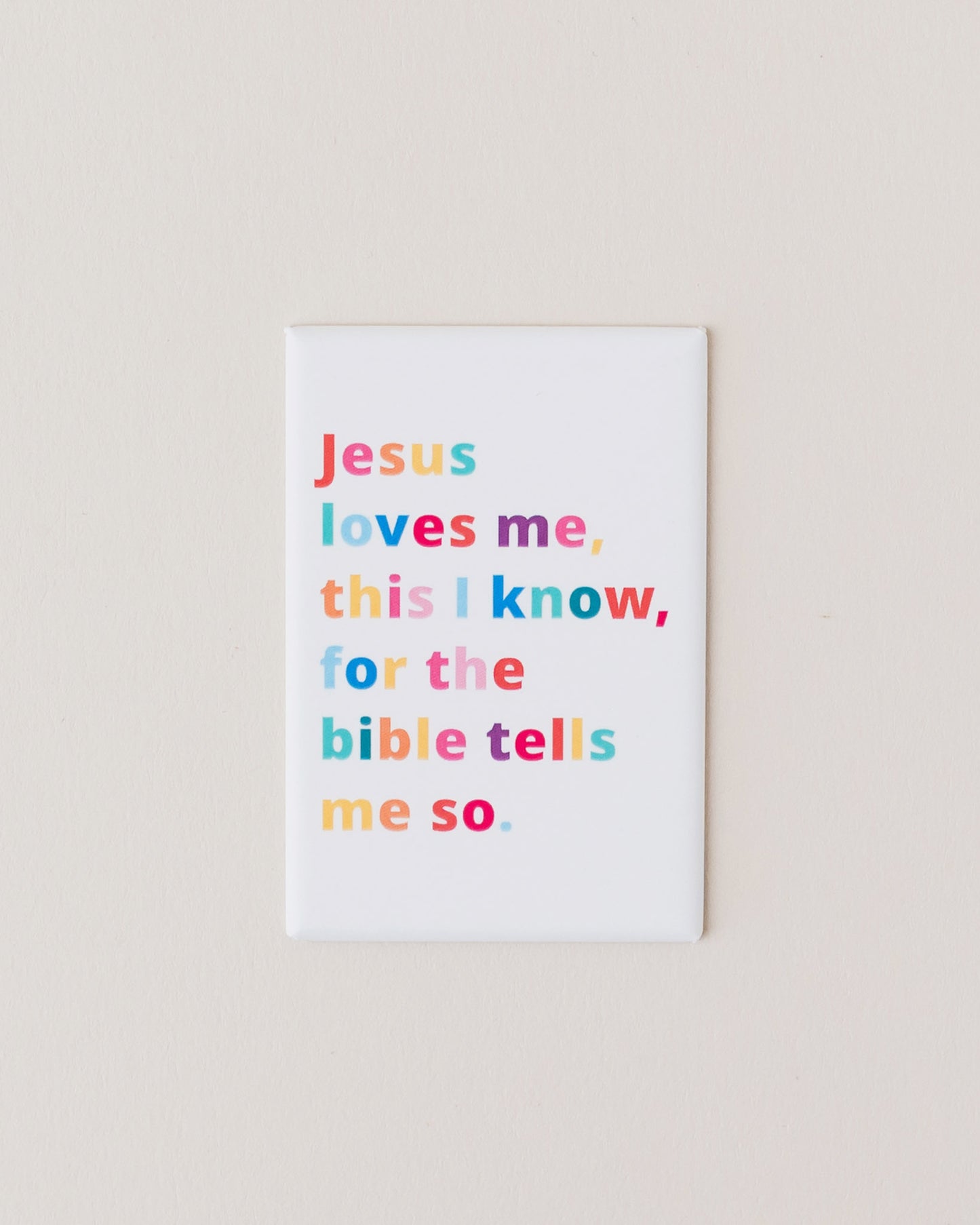 Jesus loves me magnet