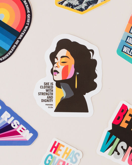 Proverbs 31. Eco-vinyl sticker.