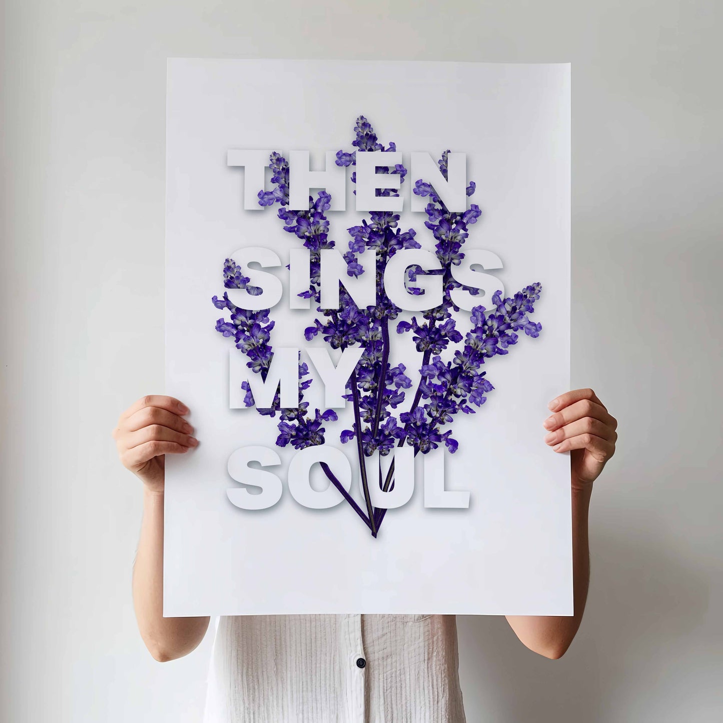 Then sings my soul, Christian poster, Inspired by the hymn 'How great thou art'.