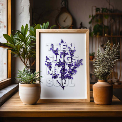Then sings my soul, Christian poster, Inspired by the hymn 'How great thou art'.