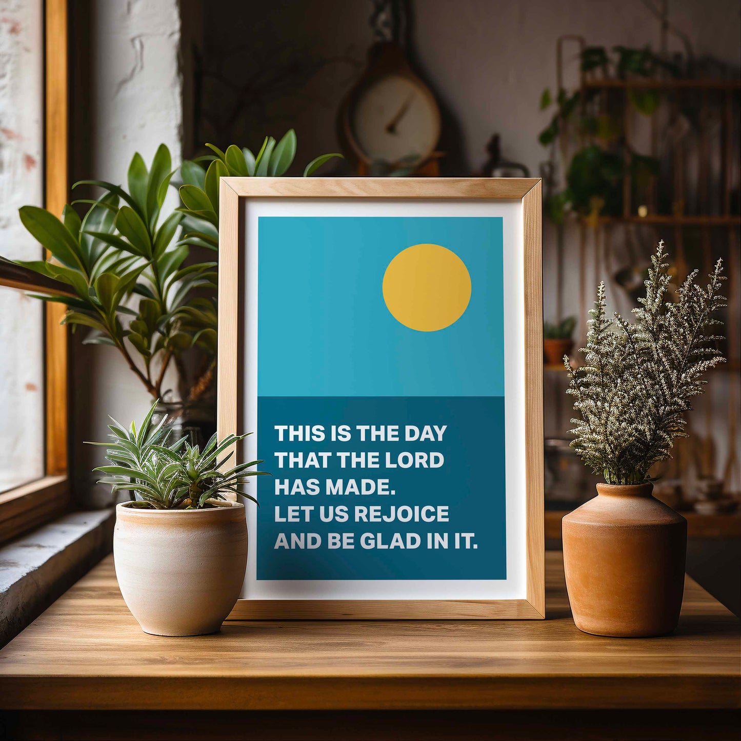 Psalm 118 poster. This is the day that the Lord has made.