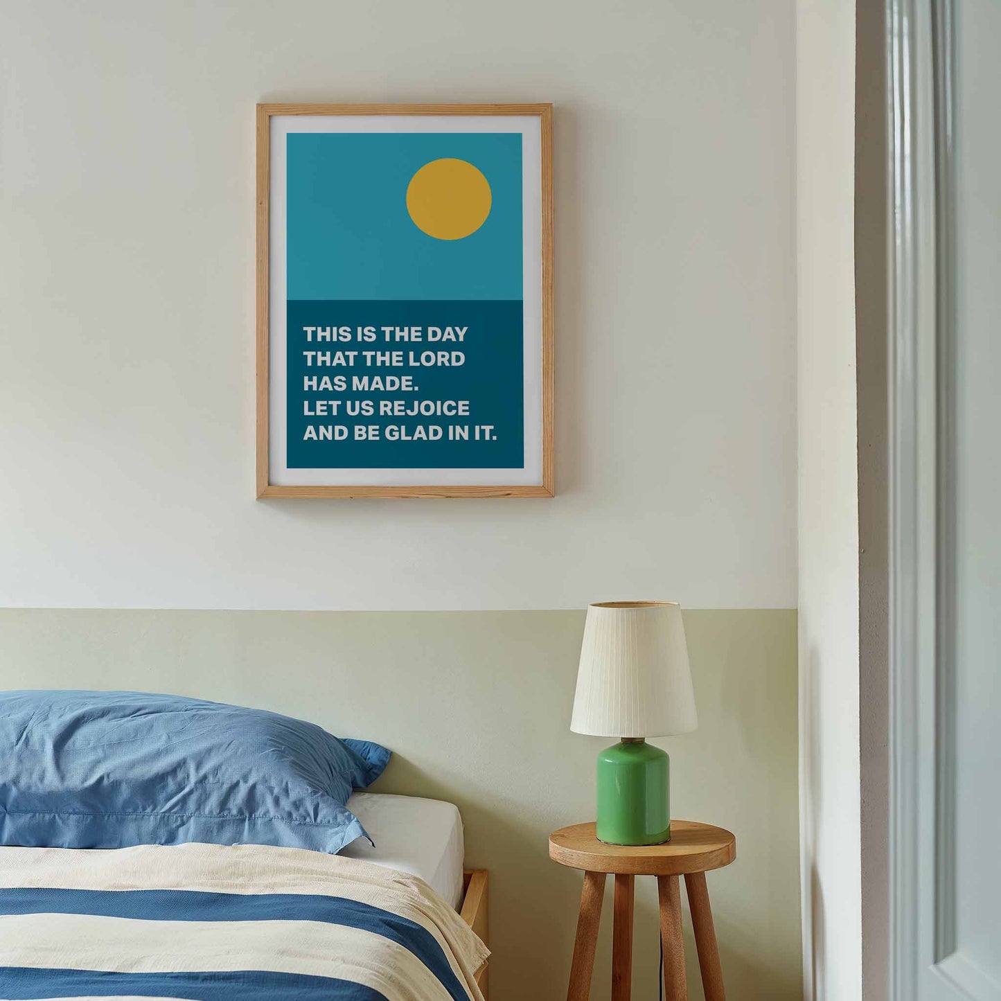 Psalm 118 poster. This is the day that the Lord has made.