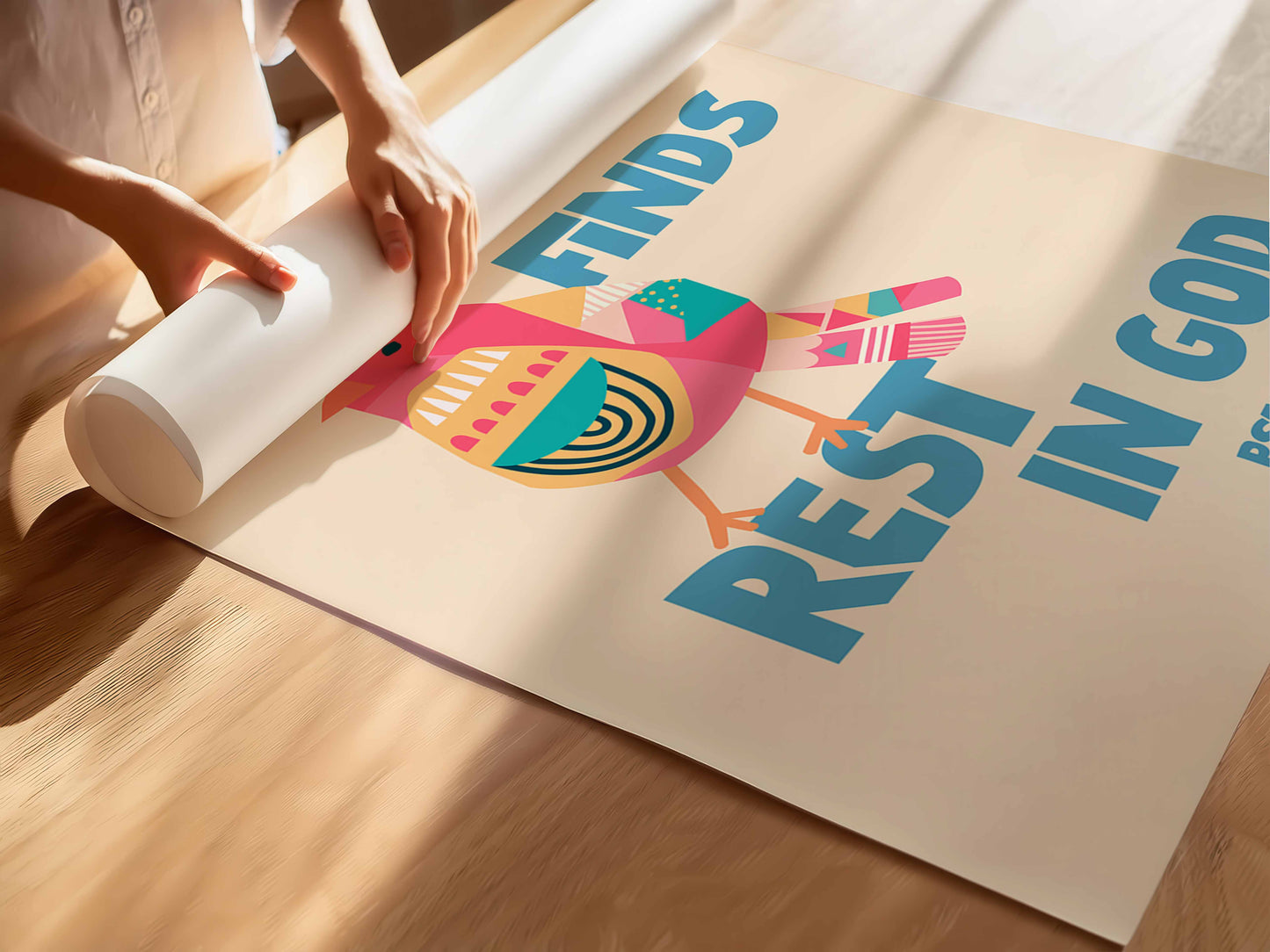 Truly my soul finds rest in God. Psalm 62 poster