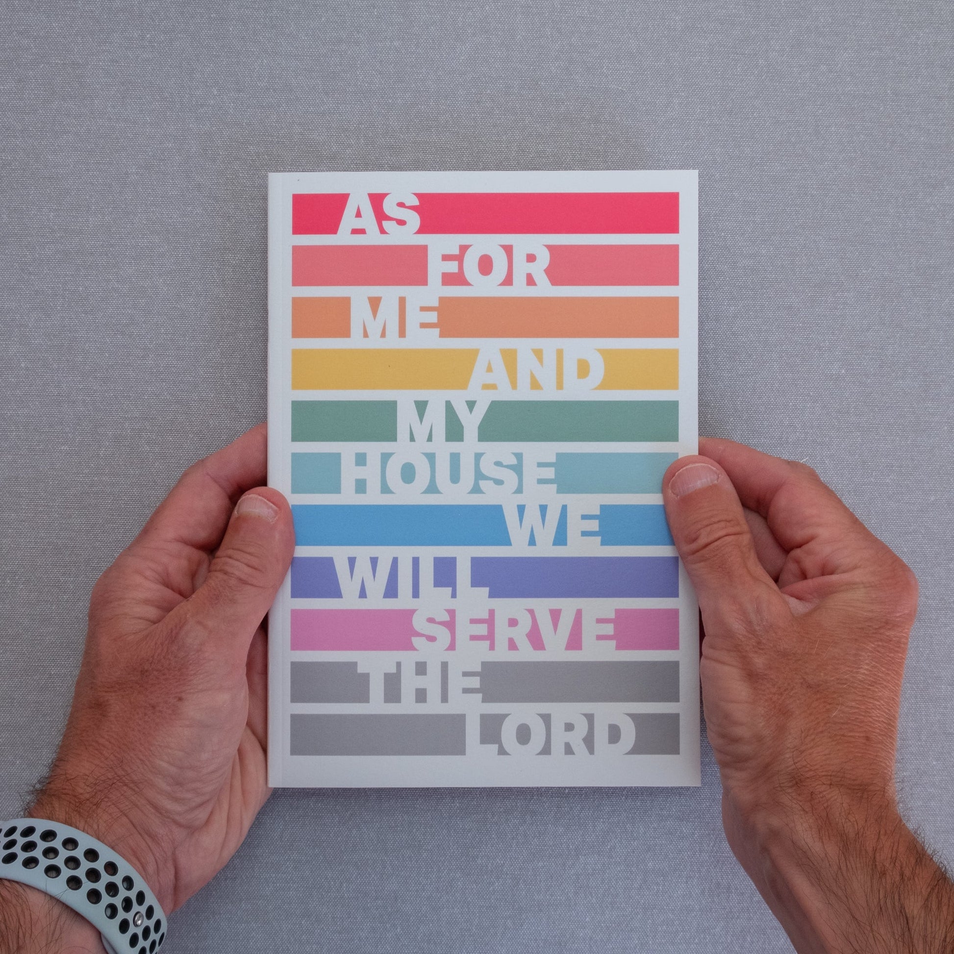 A5 Notebook. As for me and my house, we will serve the Lord. Joshua 24 v 15 - The Christian Poster Company