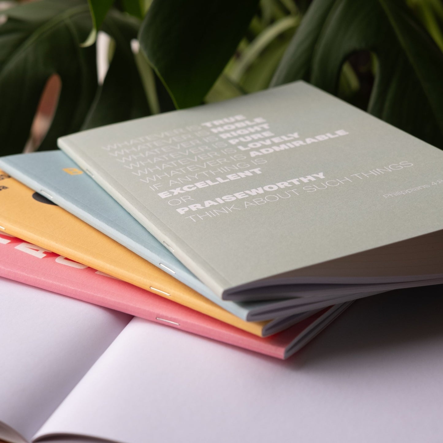 A5 Notebook. 'Whatever is true' (Philippians 4). Dotted, lined or plain pages - The Christian Poster Company