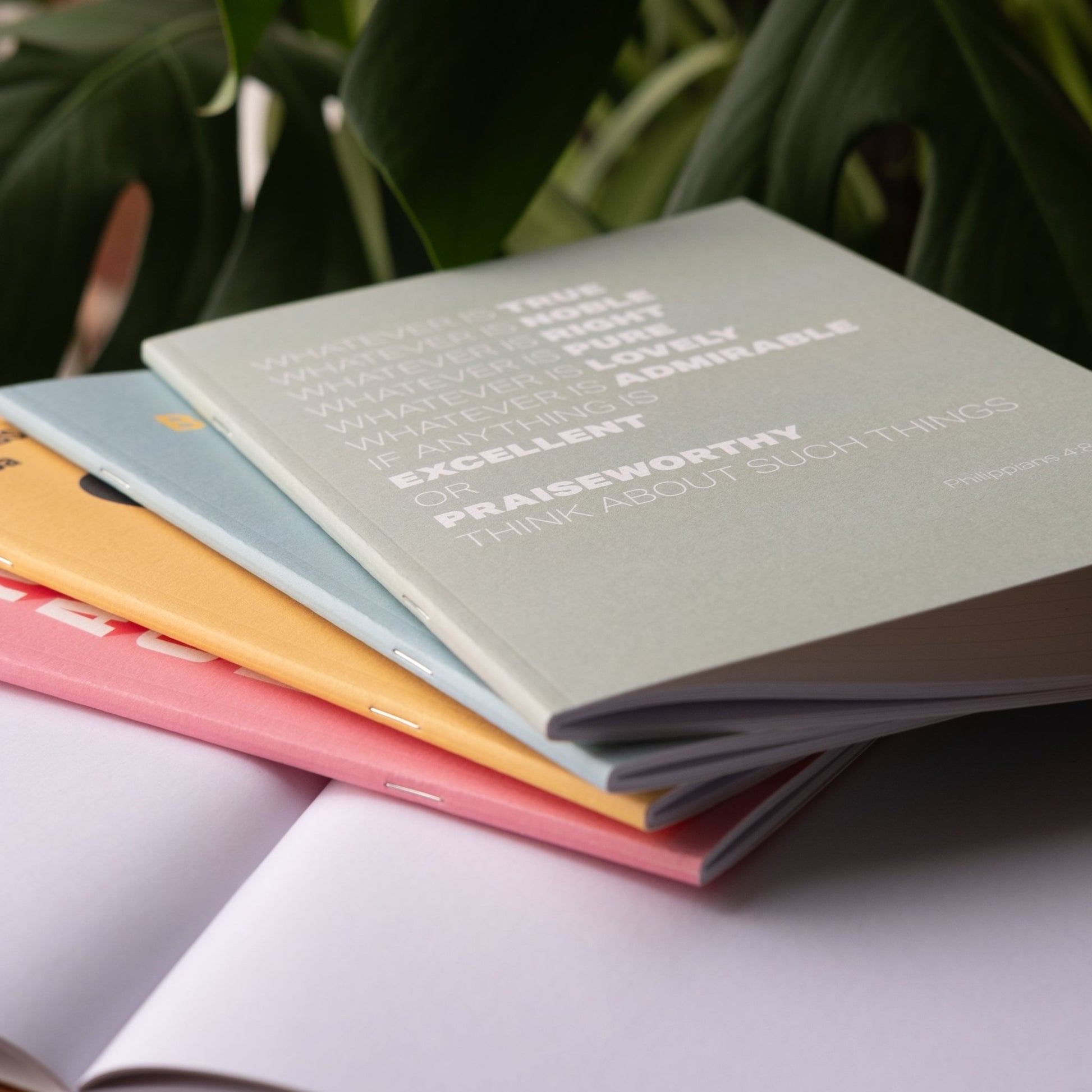 A5 Notebook. 'Whatever is true' (Philippians 4). Dotted, lined or plain pages - The Christian Poster Company
