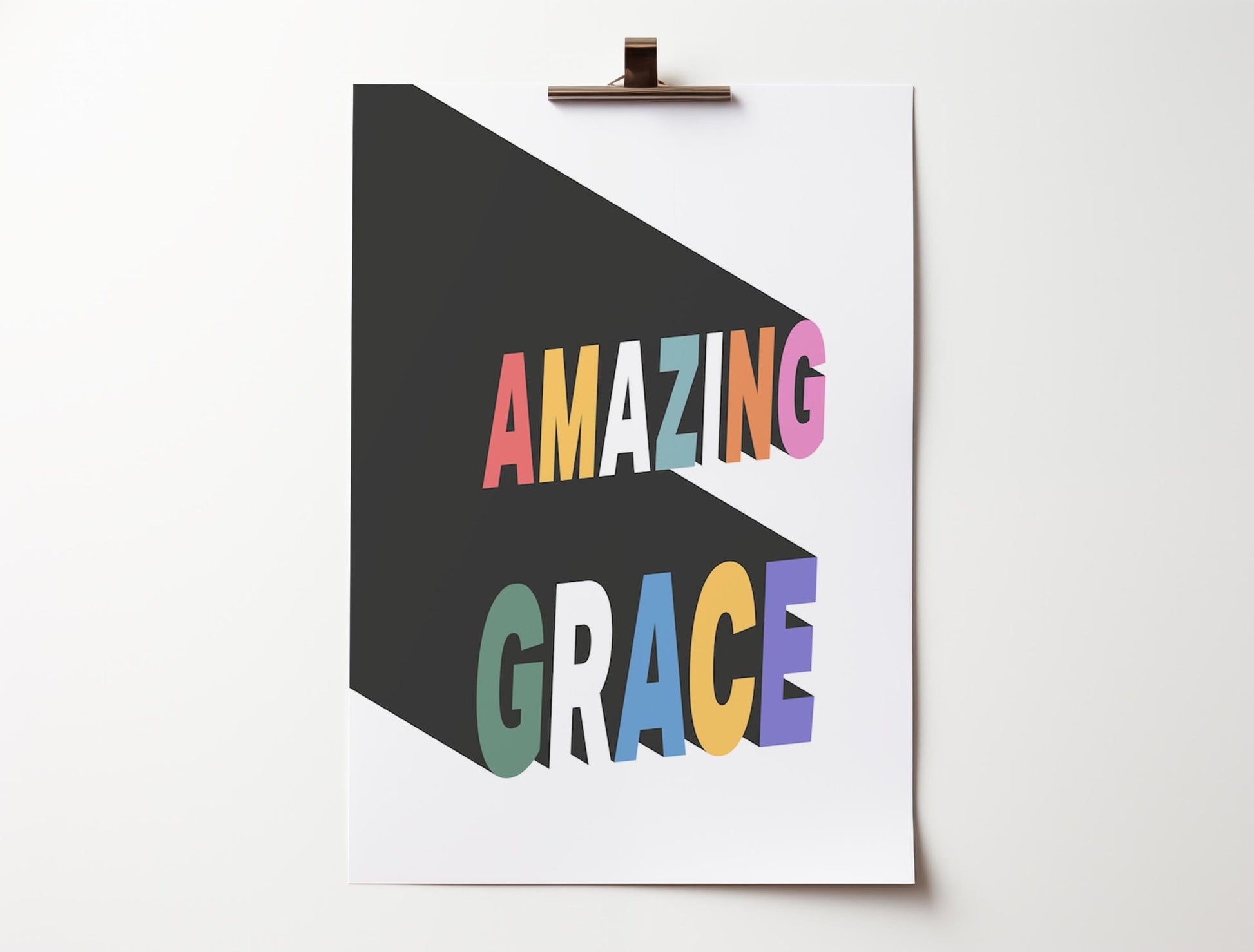 Amazing Grace poster. Wall art. - The Christian Poster Company
