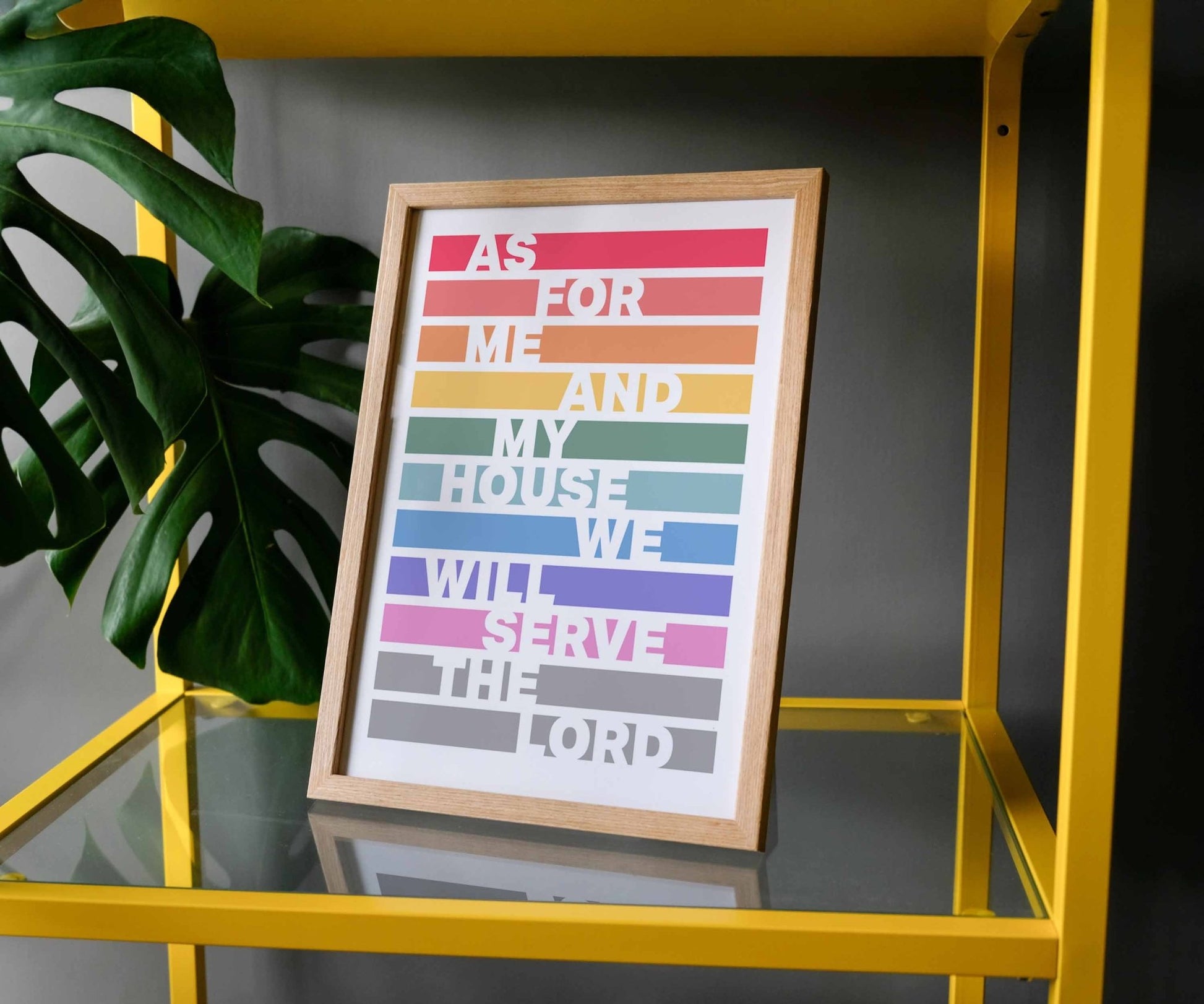 As for me and my house A4 framed poster - The Christian Poster Company