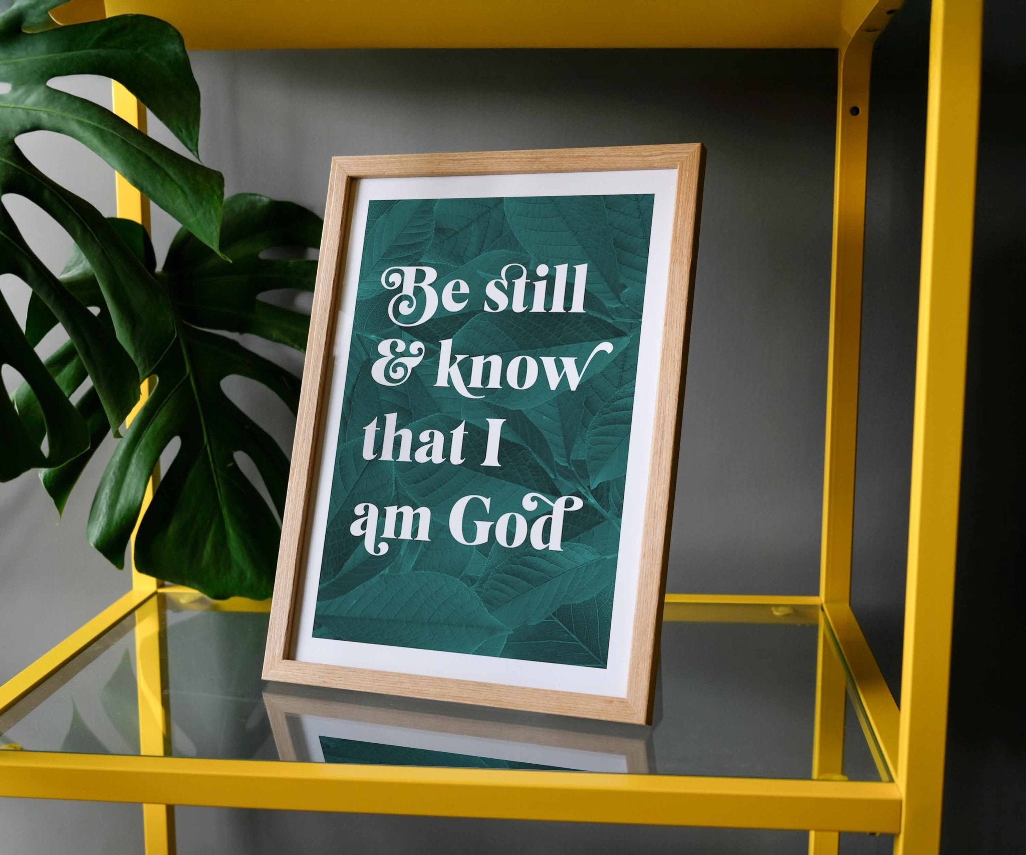 Be still and know A4 framed poster – The Christian Poster Company