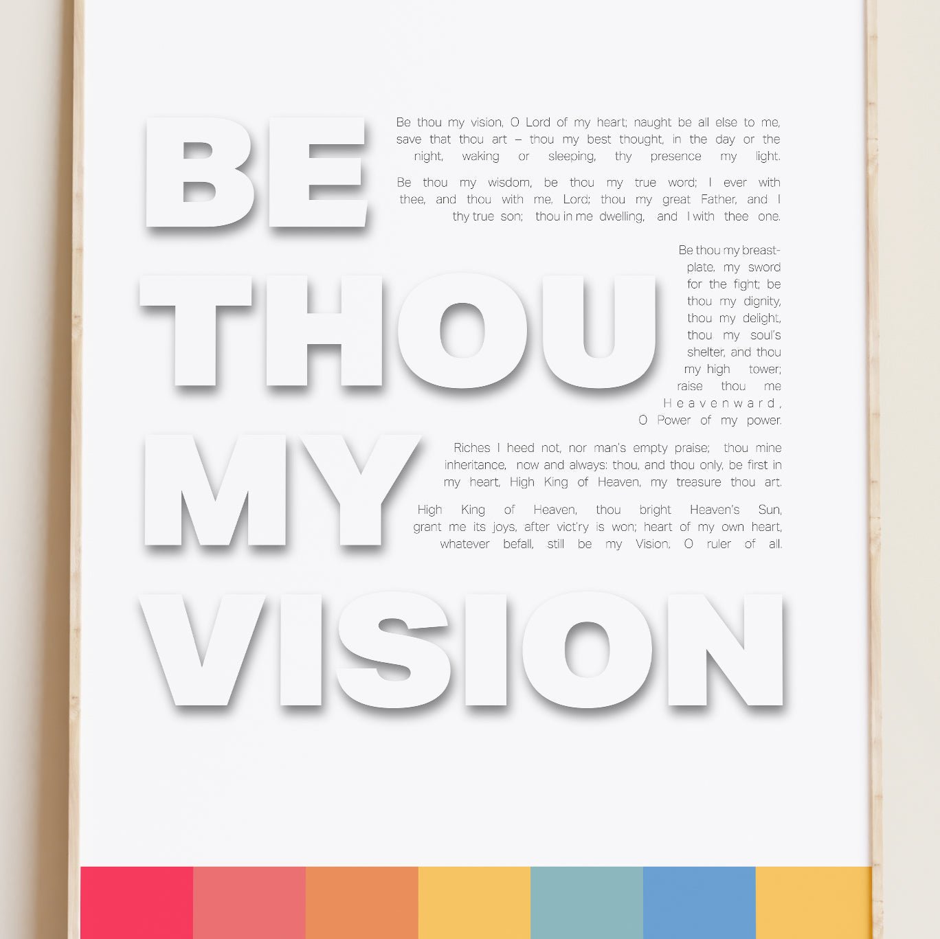 Be thou my vision poster - The Christian Poster Company