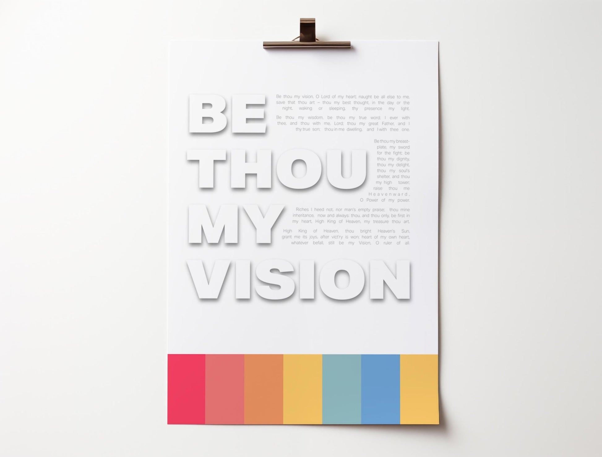 Be thou my vision poster - The Christian Poster Company
